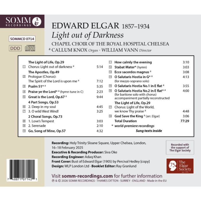 Elgar: Choral Music [Light out of Darkness] - slide-1