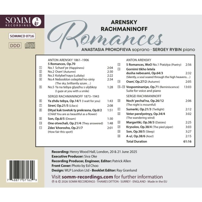 Arensky & Rachmaninow: Romances - slide-1