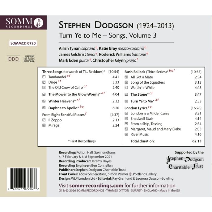 Dodgson: Turn Ye to Me - Songs Vol. 3 - slide-1
