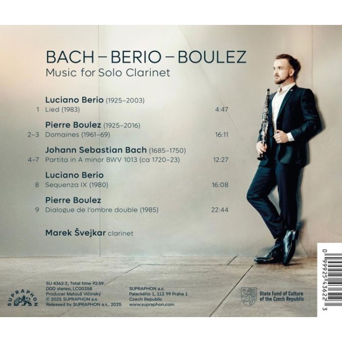 Bach; Berio; Boulez: Music for Solo Clarinet - slide-1