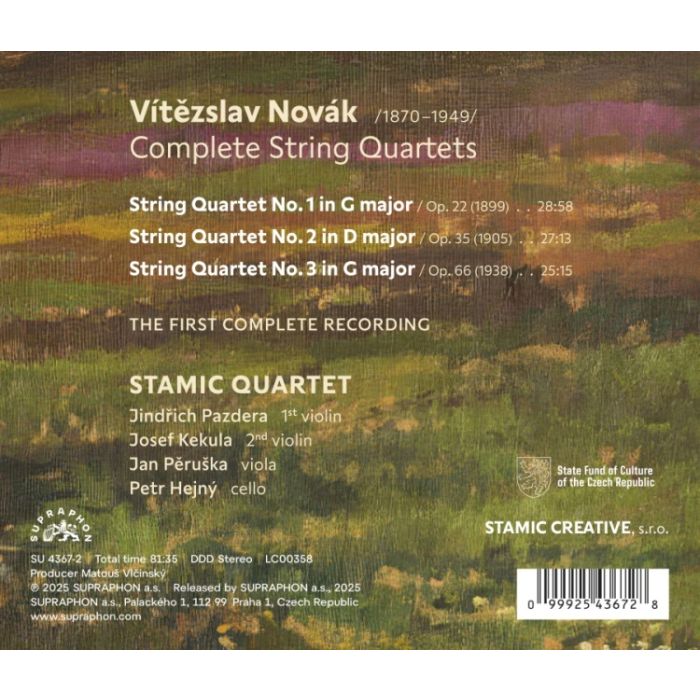 Novák: Complete String Quartets - slide-1