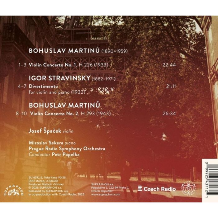 Martinů: Violin Concertos; Stravinsky: Divertimento - slide-1
