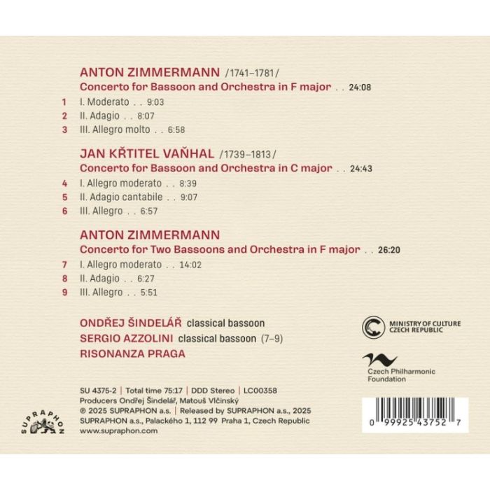 Zimmermann & Vaňhal: Bassoon Concertos - slide-1