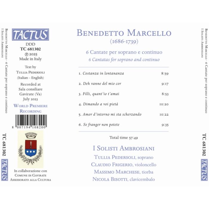 Marcello: 6 Cantate per soprano e continuo - slide-1