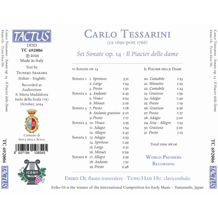 Tessarini: Sei Sonate op. 14 - slide-1