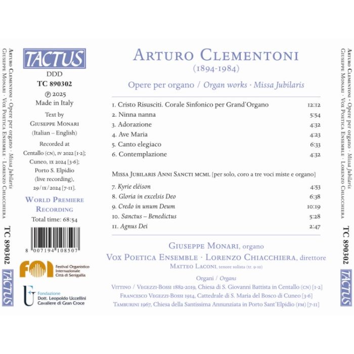 Clementoni: Organ works; Missa Jubilaris - slide-1