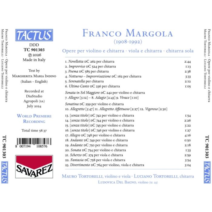 Margola: Works for Violin and Guitar - slide-1