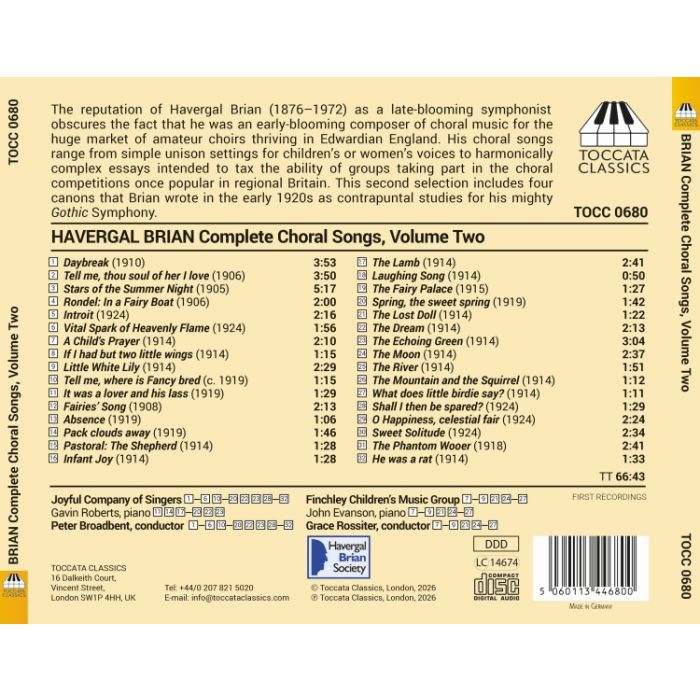 Brian: Complete Choral Songs Vol. 2 - slide-1