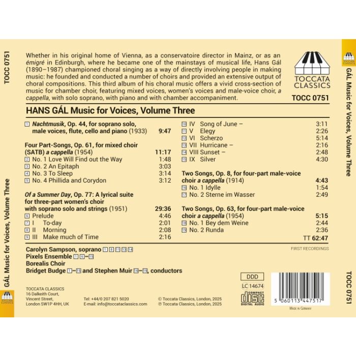 Gál: Music for Voices Vol. 3 - slide-1