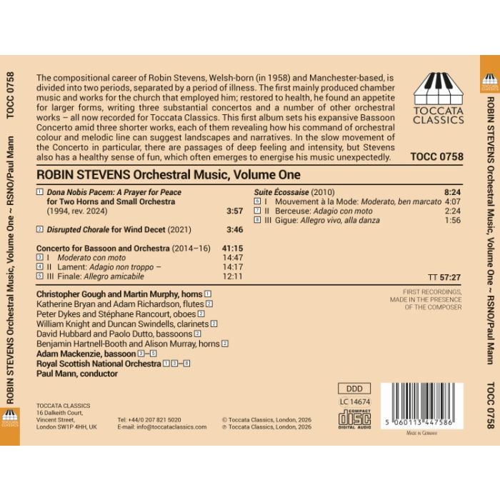 Stevens: Orchestral Music Vol. 1 - slide-1