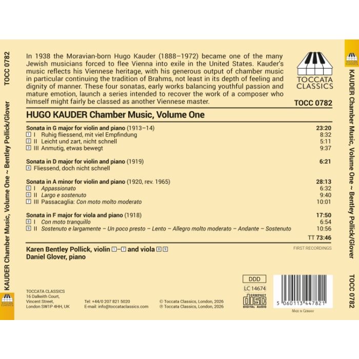 Kauder: Chamber Music Vol. 1 - slide-1
