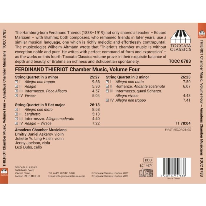 Thieriot: Chamber Music Vol. 4 - slide-1