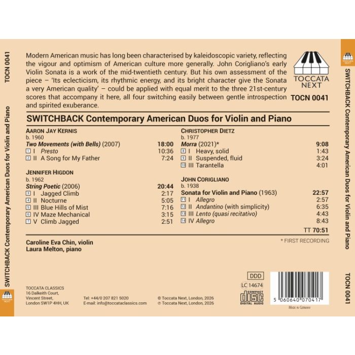 Switchback: Contemporary American Duos for Violin & Piano - slide-1