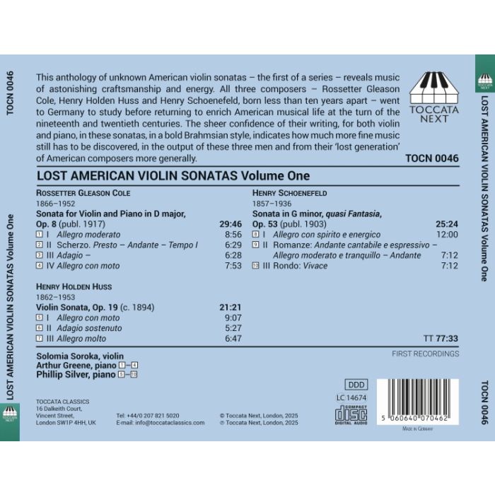 Lost American Violin Sonatas Vol. 1 - slide-1