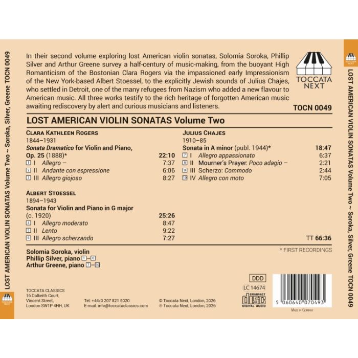 Lost American Violin Sonatas Vol. 2 - slide-1