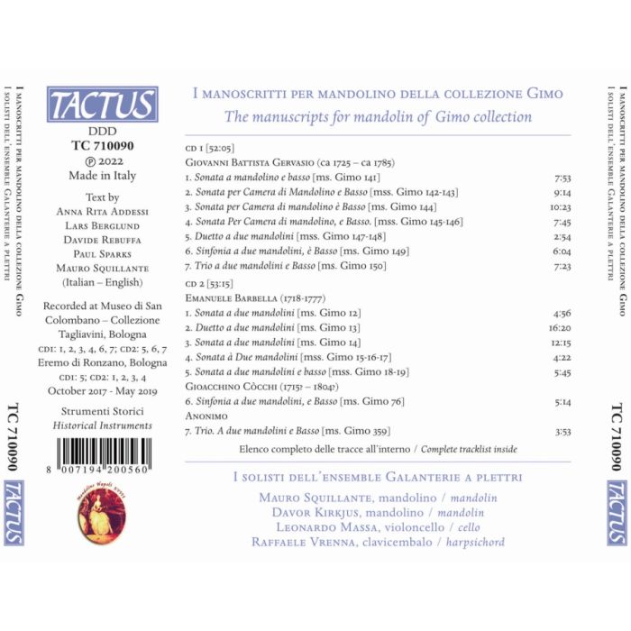 The manuscripts for mandolin of Gimo collection - slide-1