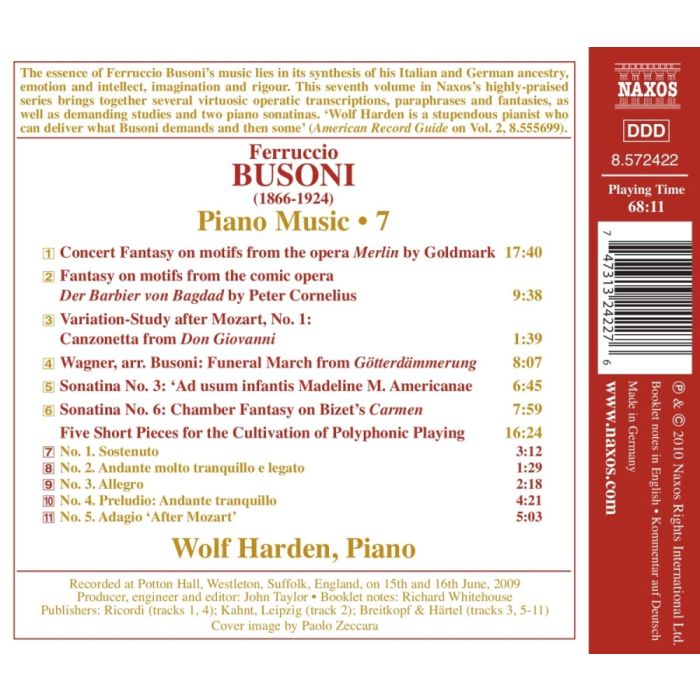 Busoni: Piano Music Vol. 7 - slide-1