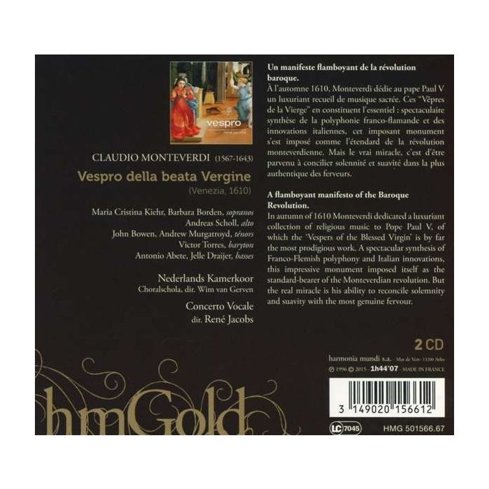 Monteverdi: Vespro della beata Vergine - slide-1