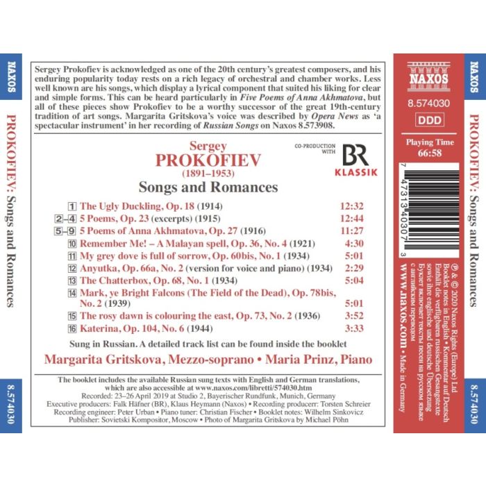 Prokofiev: Songs and Romances - slide-1