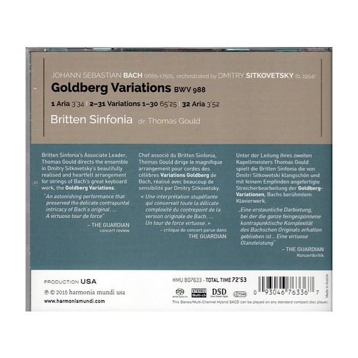 Bach: Goldberg Variations BWV988 (wersja orkiestrowa) - slide-1