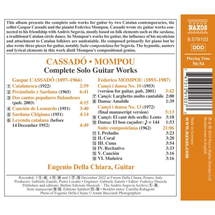 Cassadó & Mompou: Guitar Works - slide-1