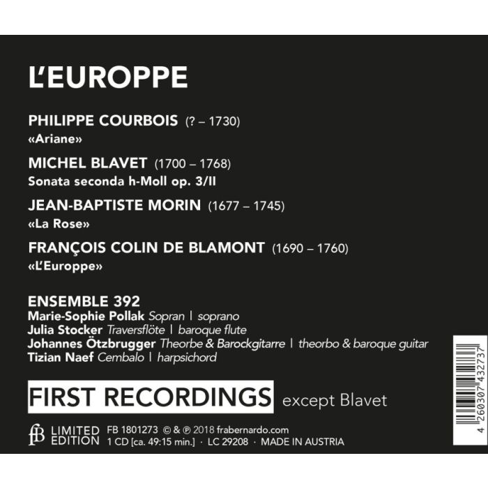 L’Europpe - French Baroque Cantatas - slide-1