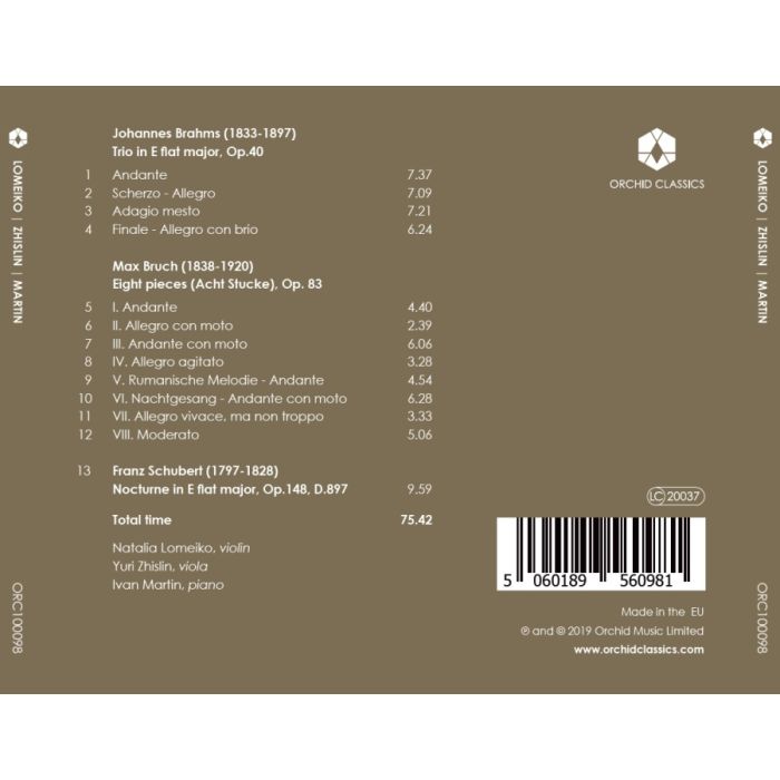 Brahms; Bruch; Schubert: Trios - slide-1
