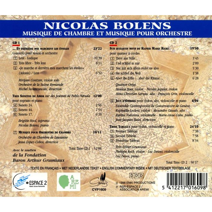 Bolens: Chamber and Orchestral Works - slide-1