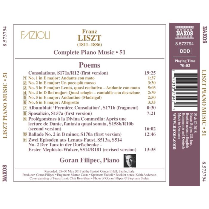 Liszt: Complete Piano Music Vol. 51 - Poems - slide-1
