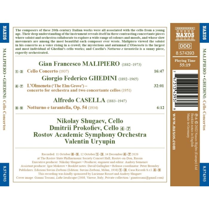 Malipiero: Cello Concerto; Ghedini: L’Olmeneta - slide-1