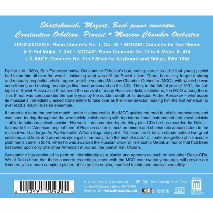 Shostakovich, W.A. Mozart, J.S. Bach: Piano Concertos - slide-1