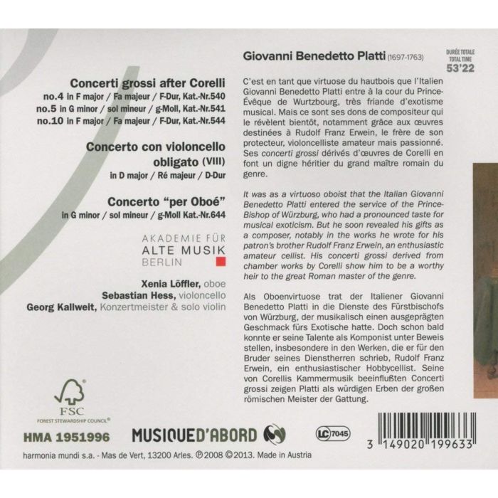 Platti: Concerti grossi after Corelli - slide-1
