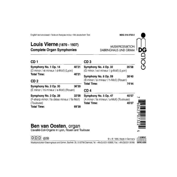 Vierne: Complete Organ Symphonies - slide-1
