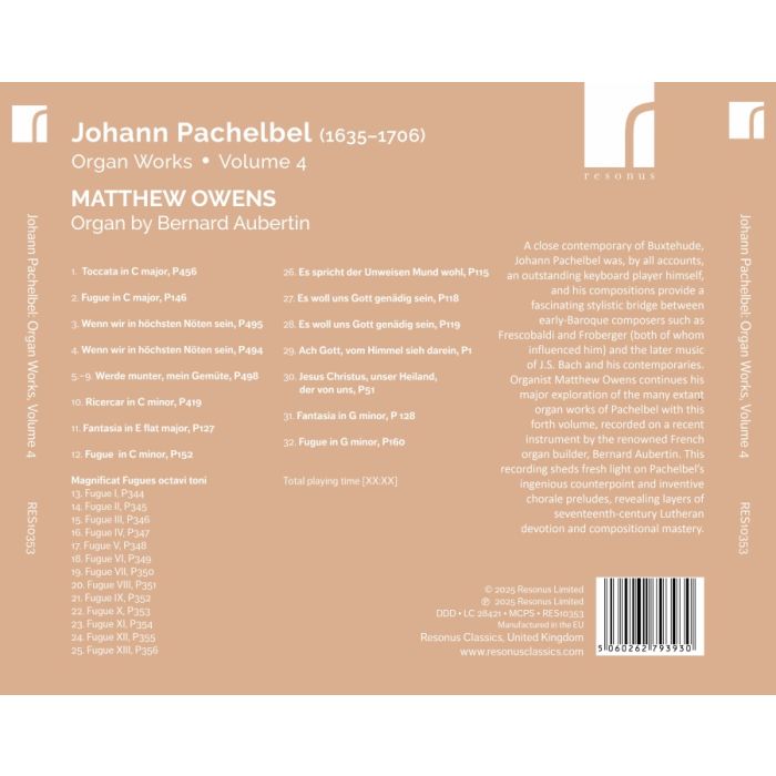 Pachelbel: Organ Works Vol. 4 - slide-2