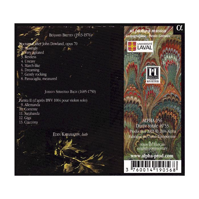 Britten: Nocturnal / Bach: Partita n° 2, Come heavy sleep - slide-1