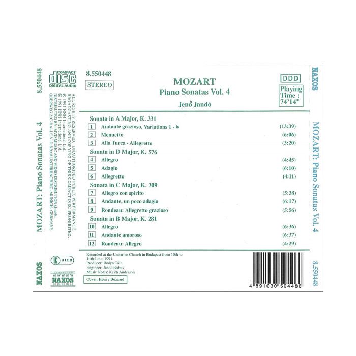 Mozart: Piano Sonatas Nos. 3, 7, 11 and 18 - slide-1