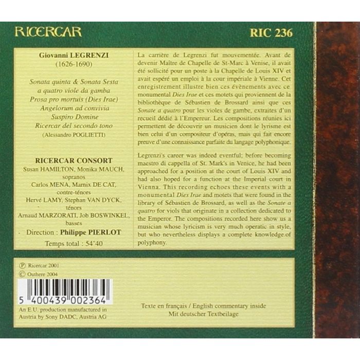 Dies Irae, Sonate a quattro viole, Motetti - slide-1