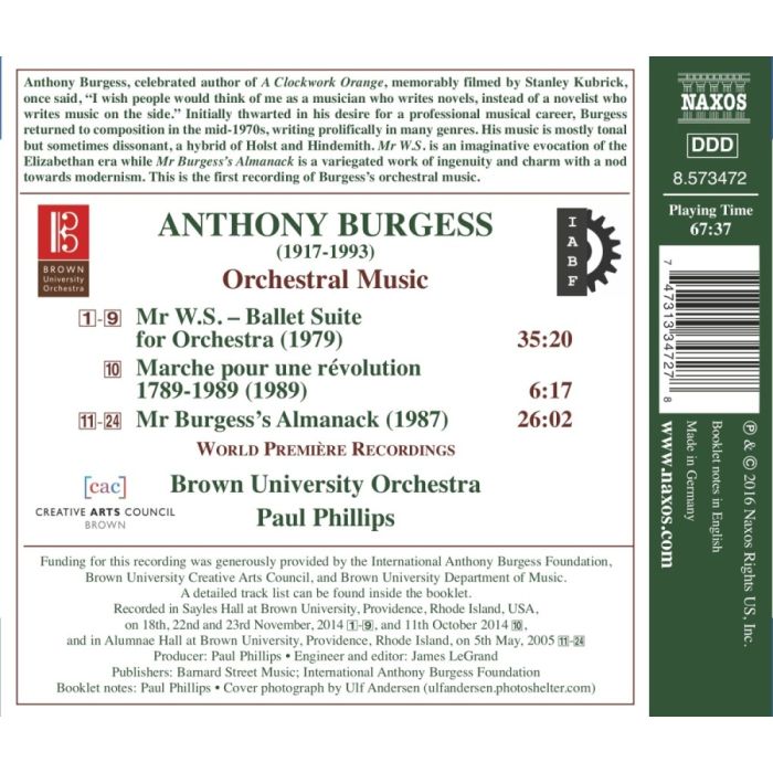 Burgess: Mr W.S. - Ballet Suite for Orchestra - slide-1