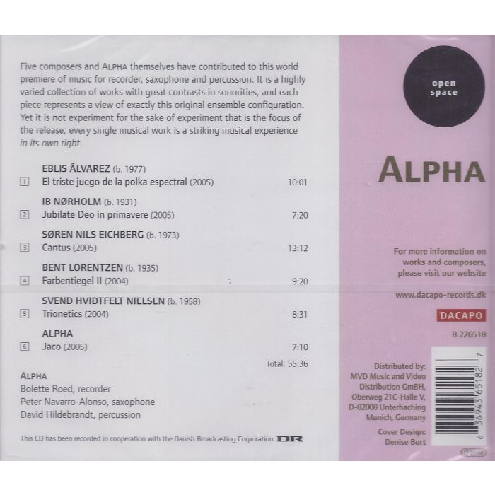 ALVAREZ / NORHOLD / EICHBERG: Music for Recorder, Saxophone, and Percussion - slide-1