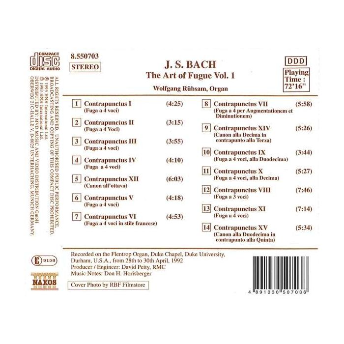 BACH: The Art of Fuge Vol. 1 - slide-1