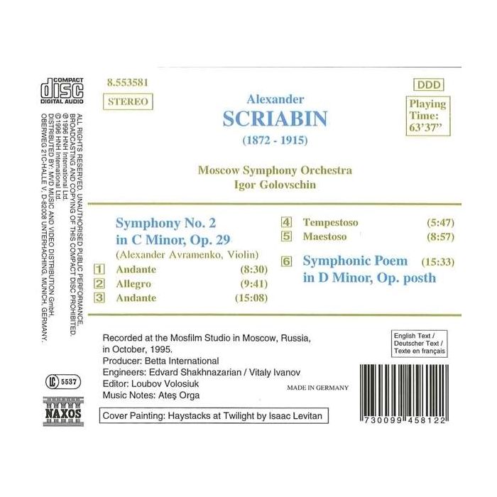 SCRIABIN: Symphony no. 2 - slide-1