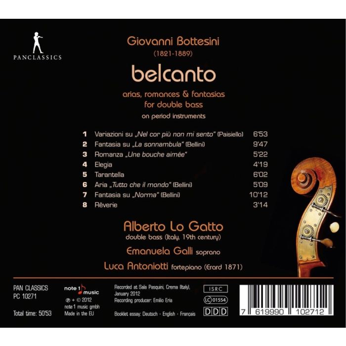 Bottesini: Belcanto - arie, romanse i fantazje na kontrabas - slide-1