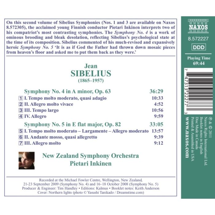 Sibelius: Symphonies Nos. 4 and 5 - slide-1