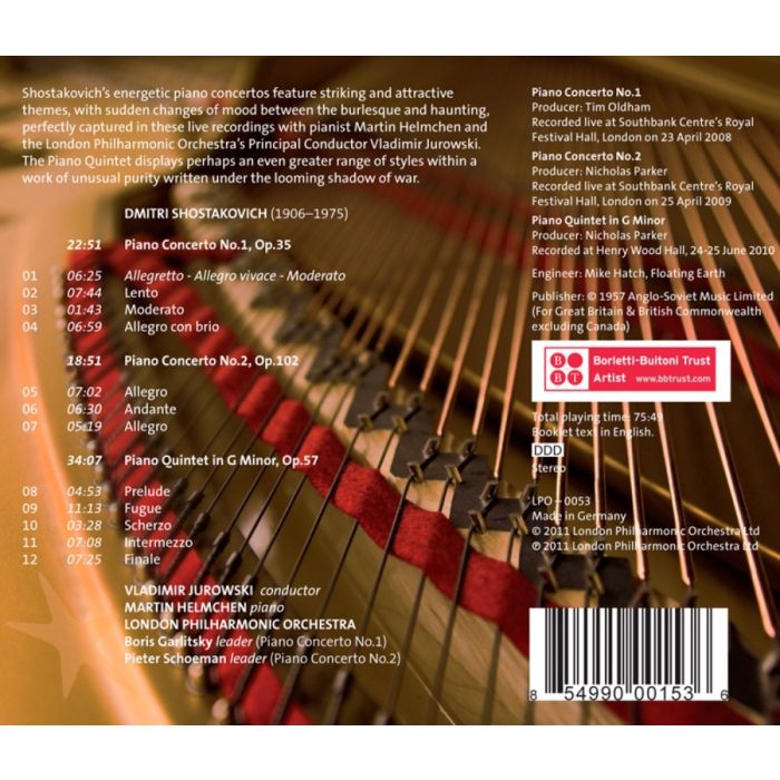 Shostakovich: Piano Concertos Nos. 1 & 2, Piano Quintet in G minor - slide-1