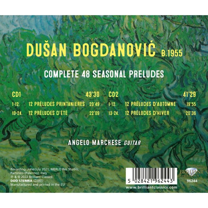 Bogdanović: Complete 48 Seasonal Preludes - slide-1