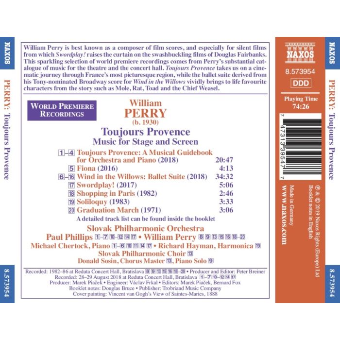 Perry: Toujours Provence, Music for Stage and Screen - slide-1