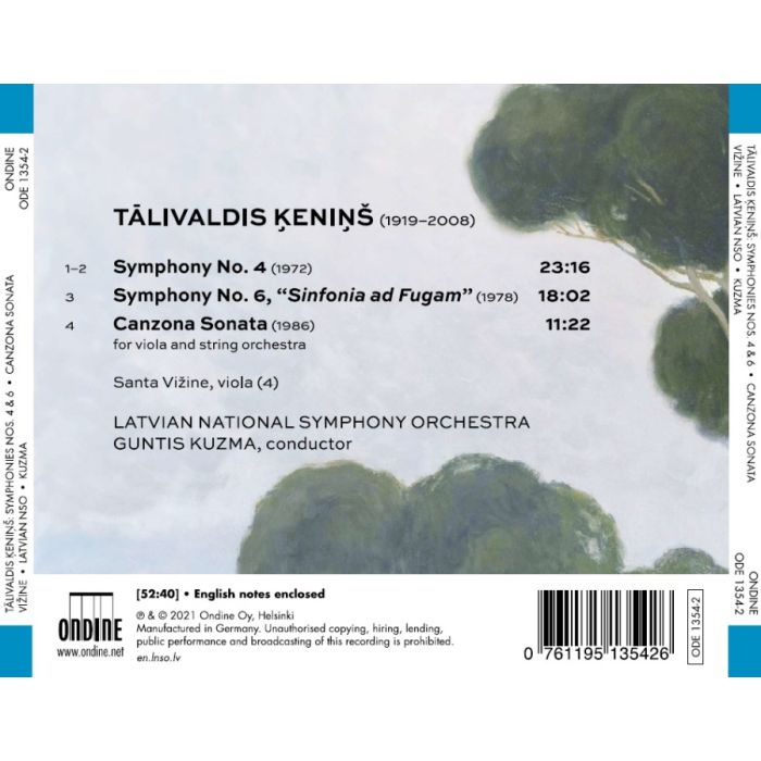 Kenins: Symphonies Nos. 4 & 6; Canzona Sonata - slide-1
