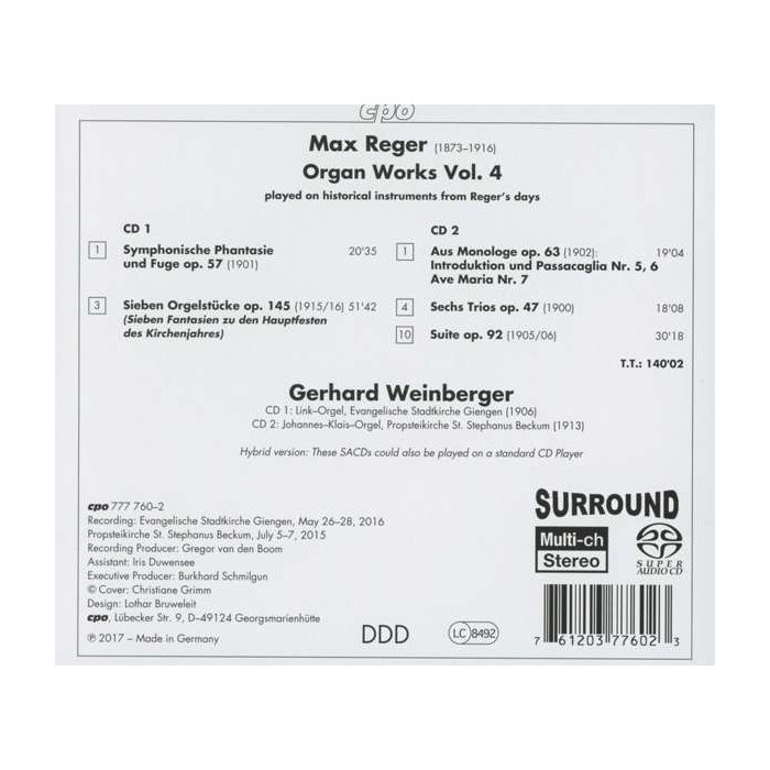 Reger: Organ Works Vol. 4 - slide-1