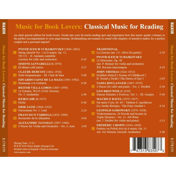 Music for Book Lovers - Classical Music for Reading - slide-1