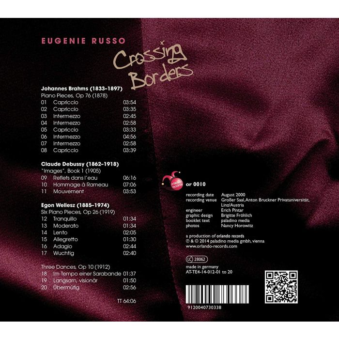 Crossing Borders - Piano Music by Brahms, Debussy and Wellesz - slide-1